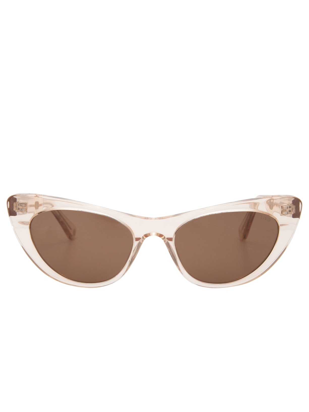 Óculos De Sol Feminino Alice Solar Nude Cristal - Bege