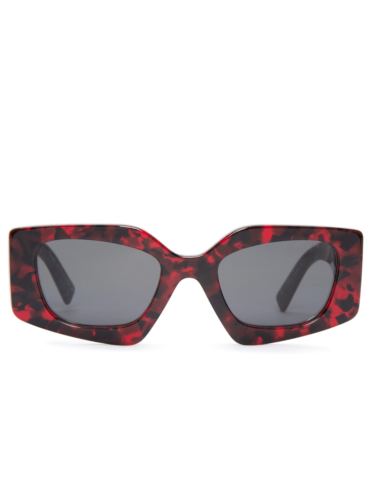 óculos De Sol Feminino Assimétrico - Vermelho