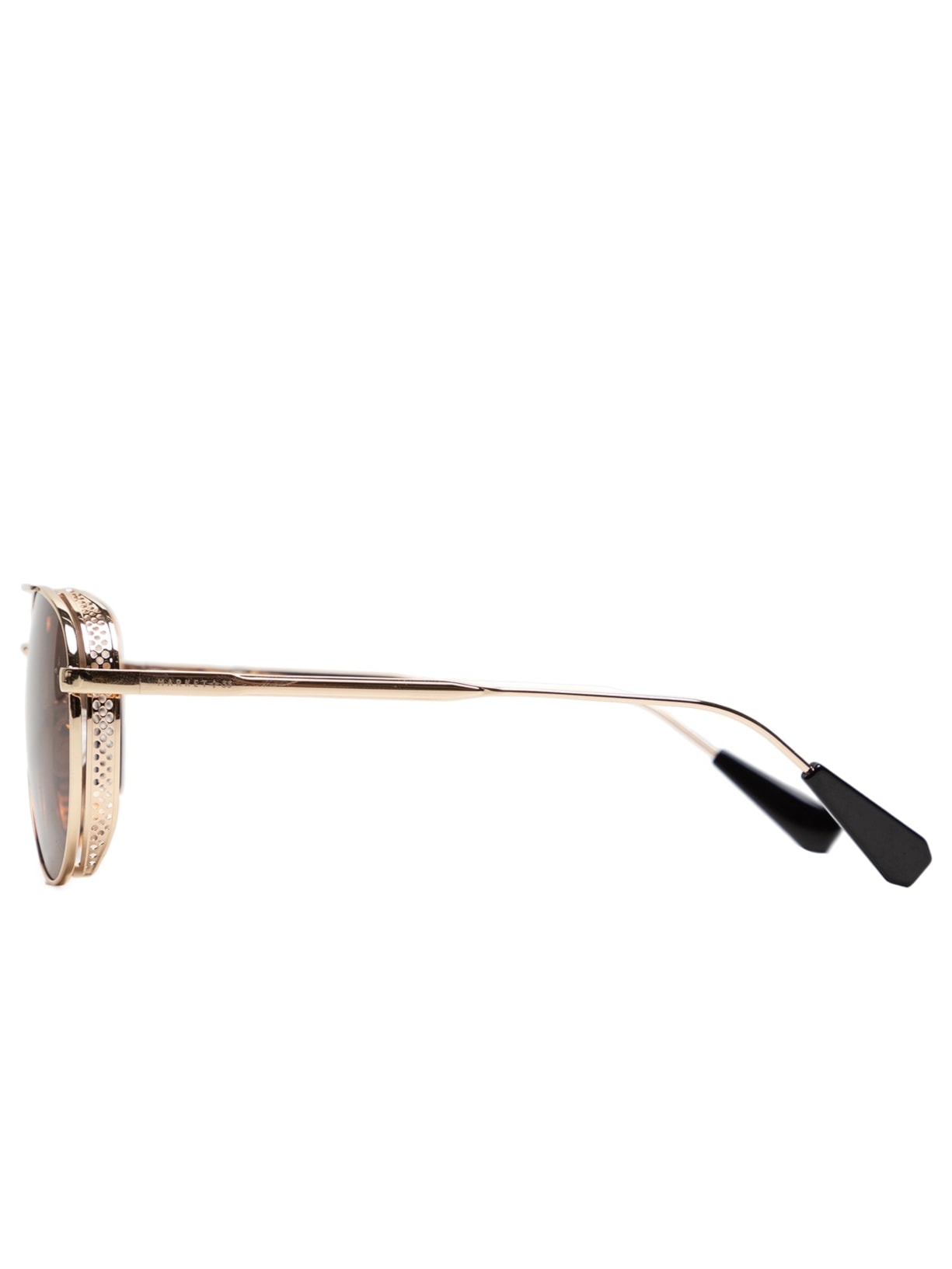 Óculos De Sol Feminino Aviador Dourado Market 33