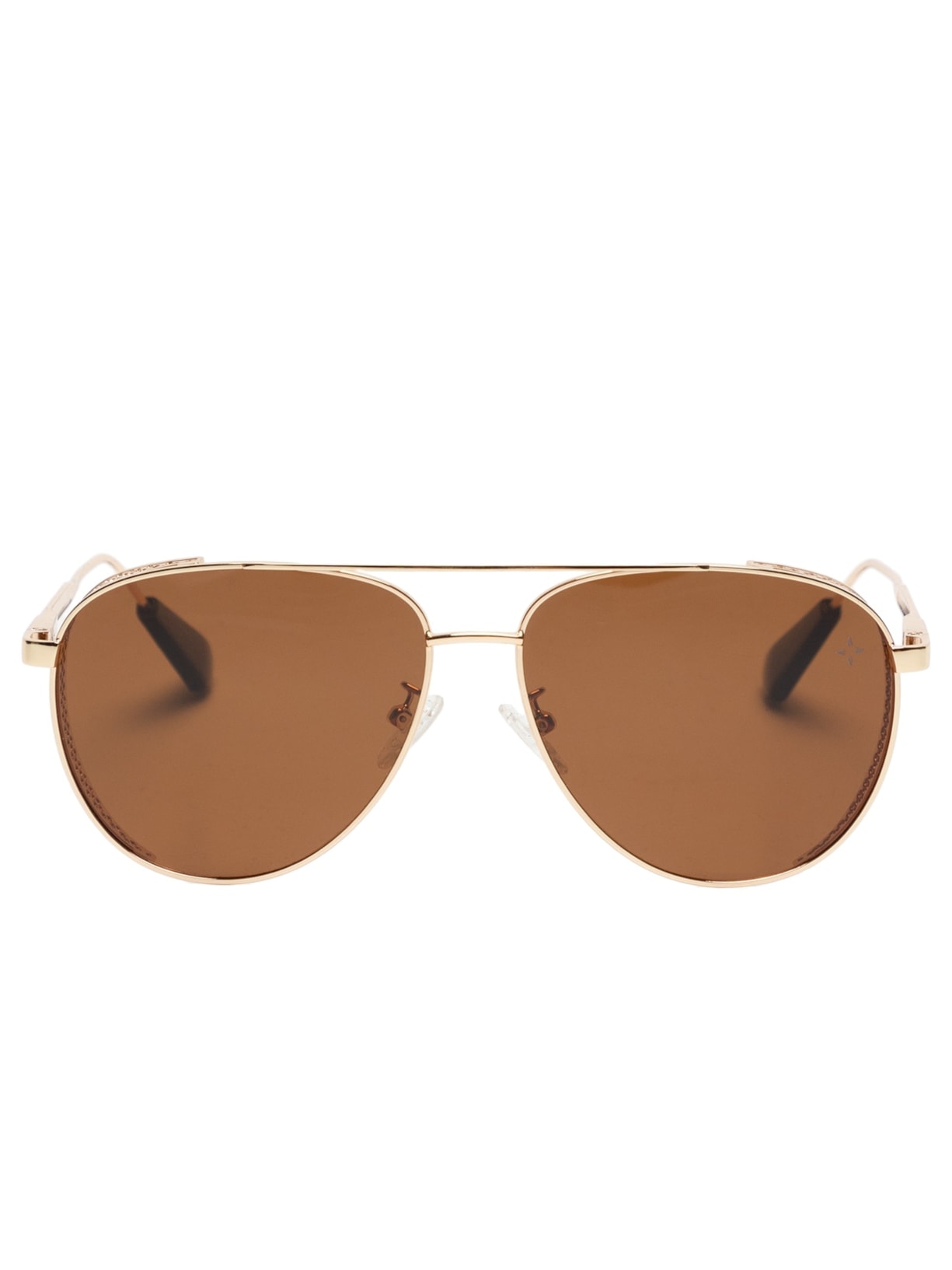 Óculos De Sol Feminino Aviador Dourado Market 33