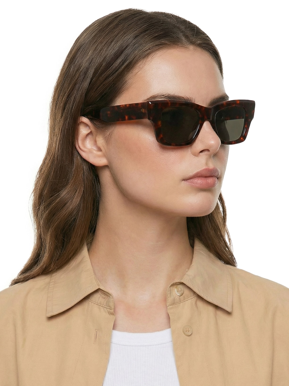 Óculos De Sol Feminino Cairo Demi G15 Marrom Helena Bordon