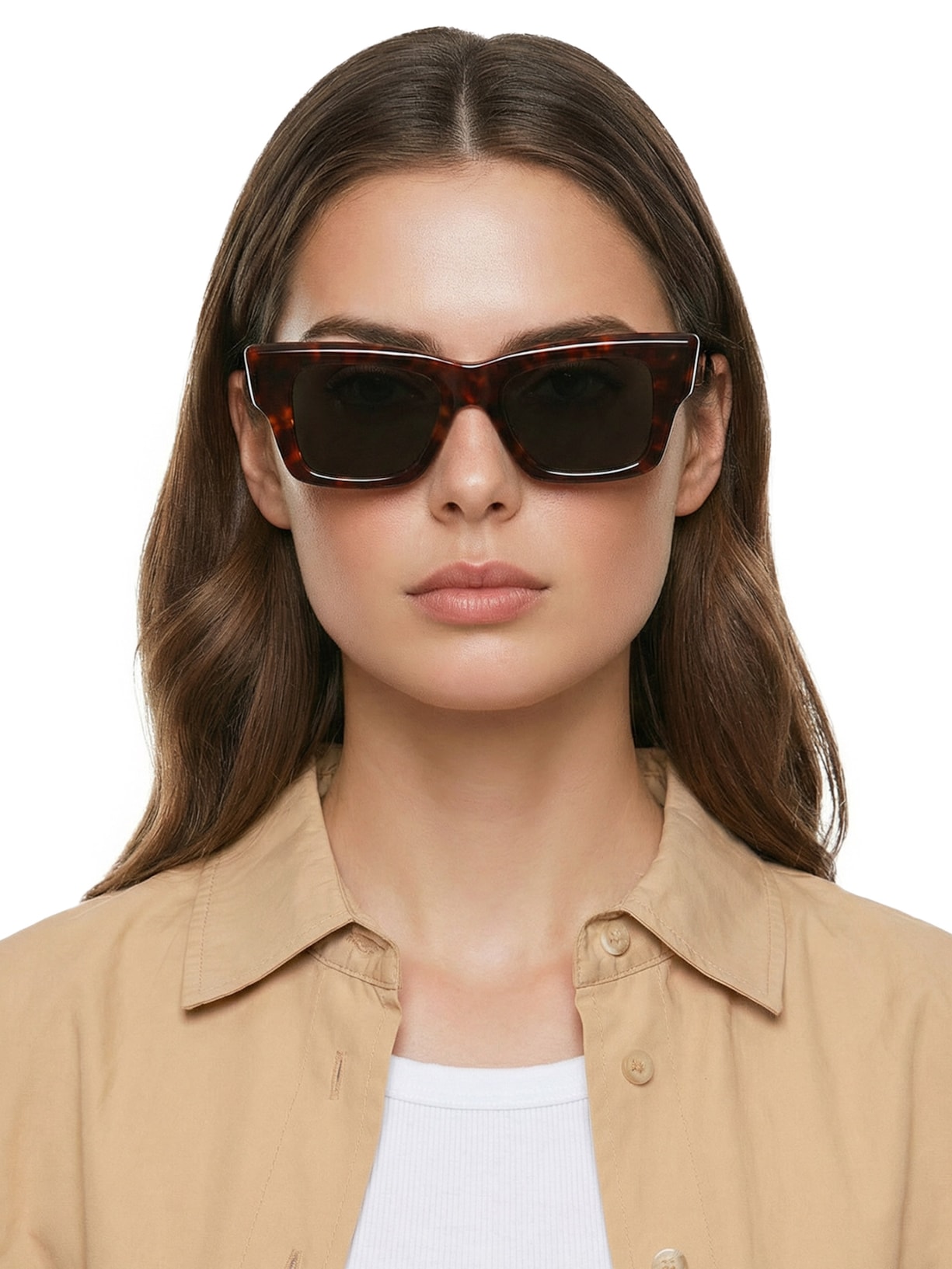 Óculos De Sol Feminino Cairo Demi G15 Marrom Helena Bordon