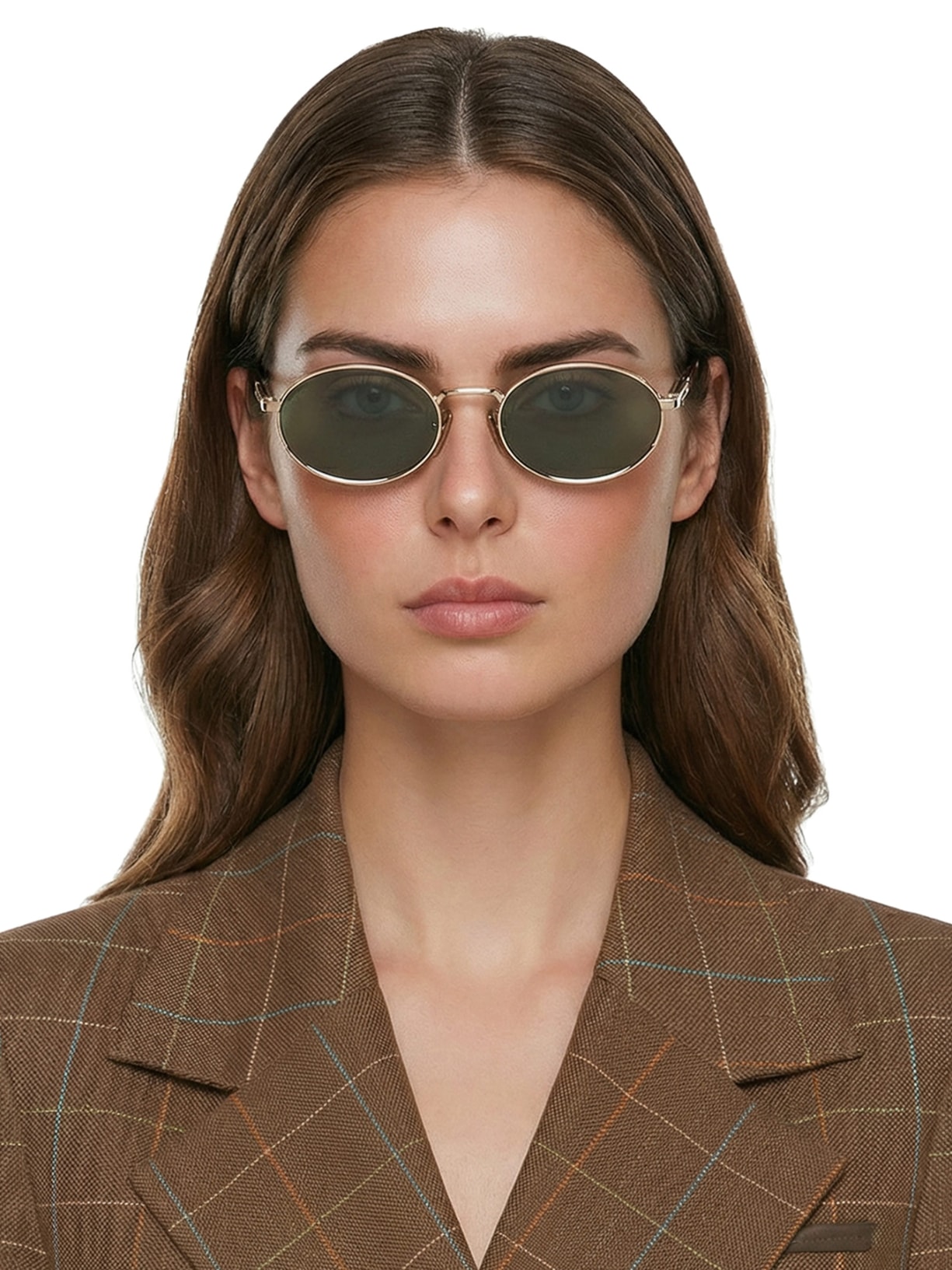 Óculos De Sol Feminino Eyewear Collection Dourado Prada