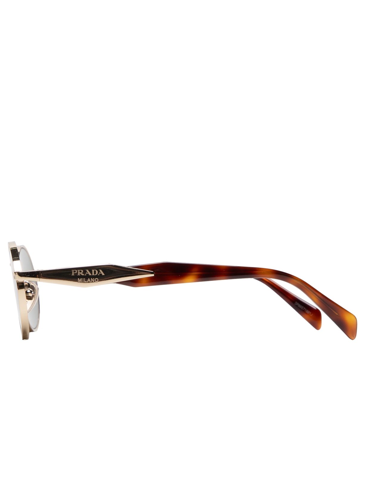 Óculos De Sol Feminino Eyewear Collection Dourado Prada