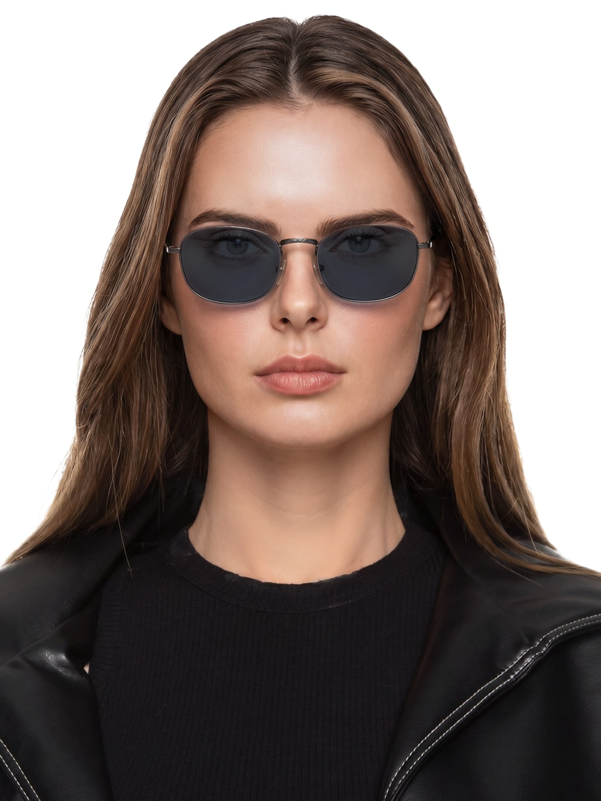 Óculos De Sol Feminino Haste Fina Azul Vogue