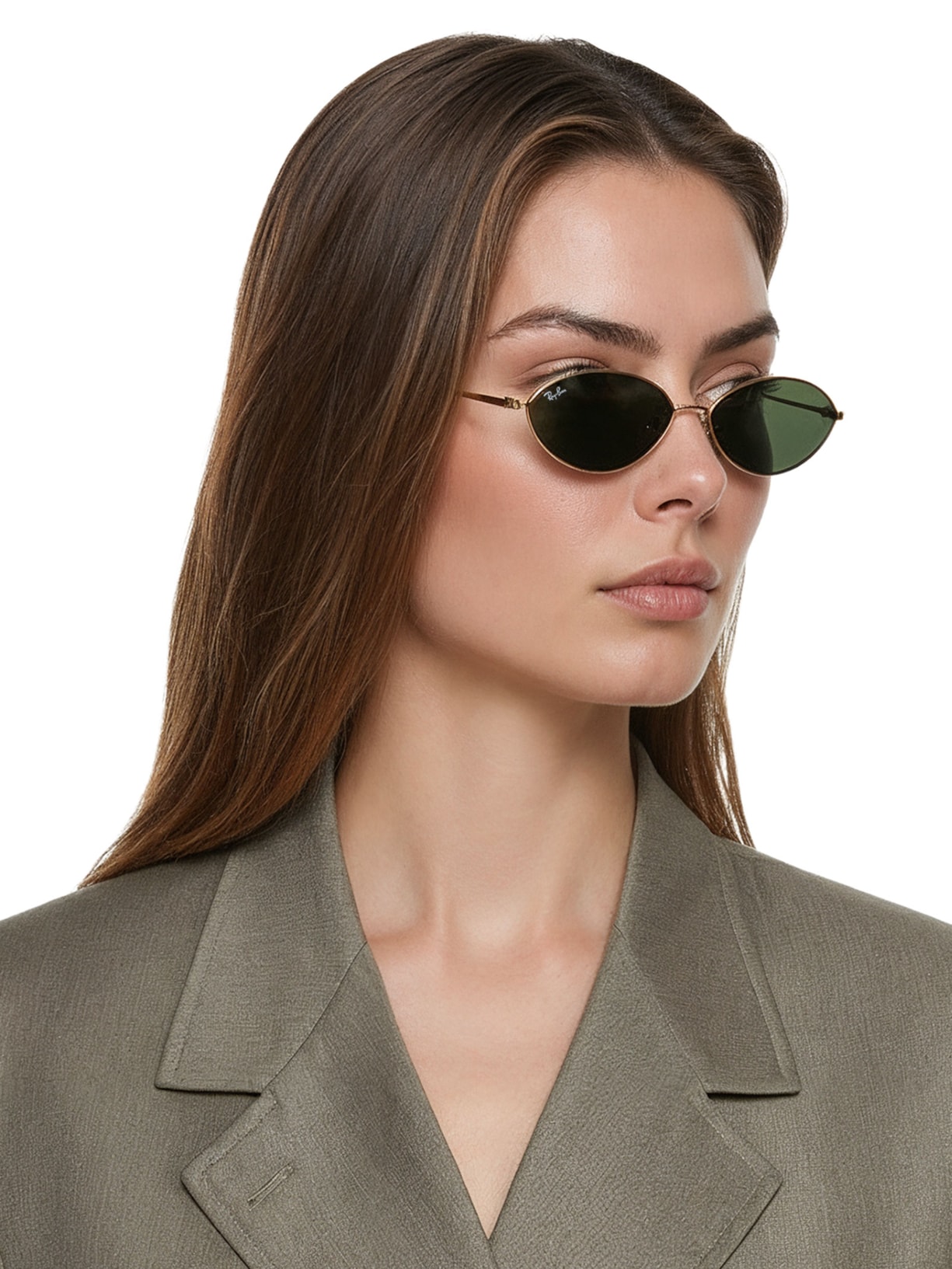 Óculos De Sol Feminino Kai Bio-Based Dourado Ray-ban