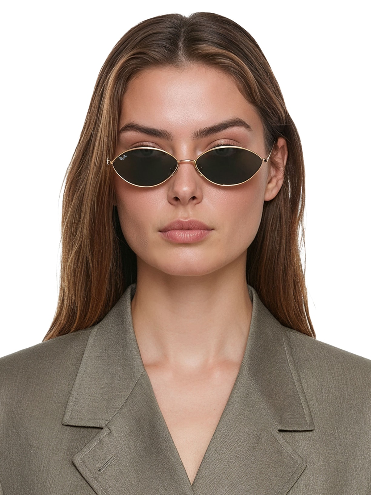 Óculos De Sol Feminino Kai Bio-Based Dourado Ray-ban