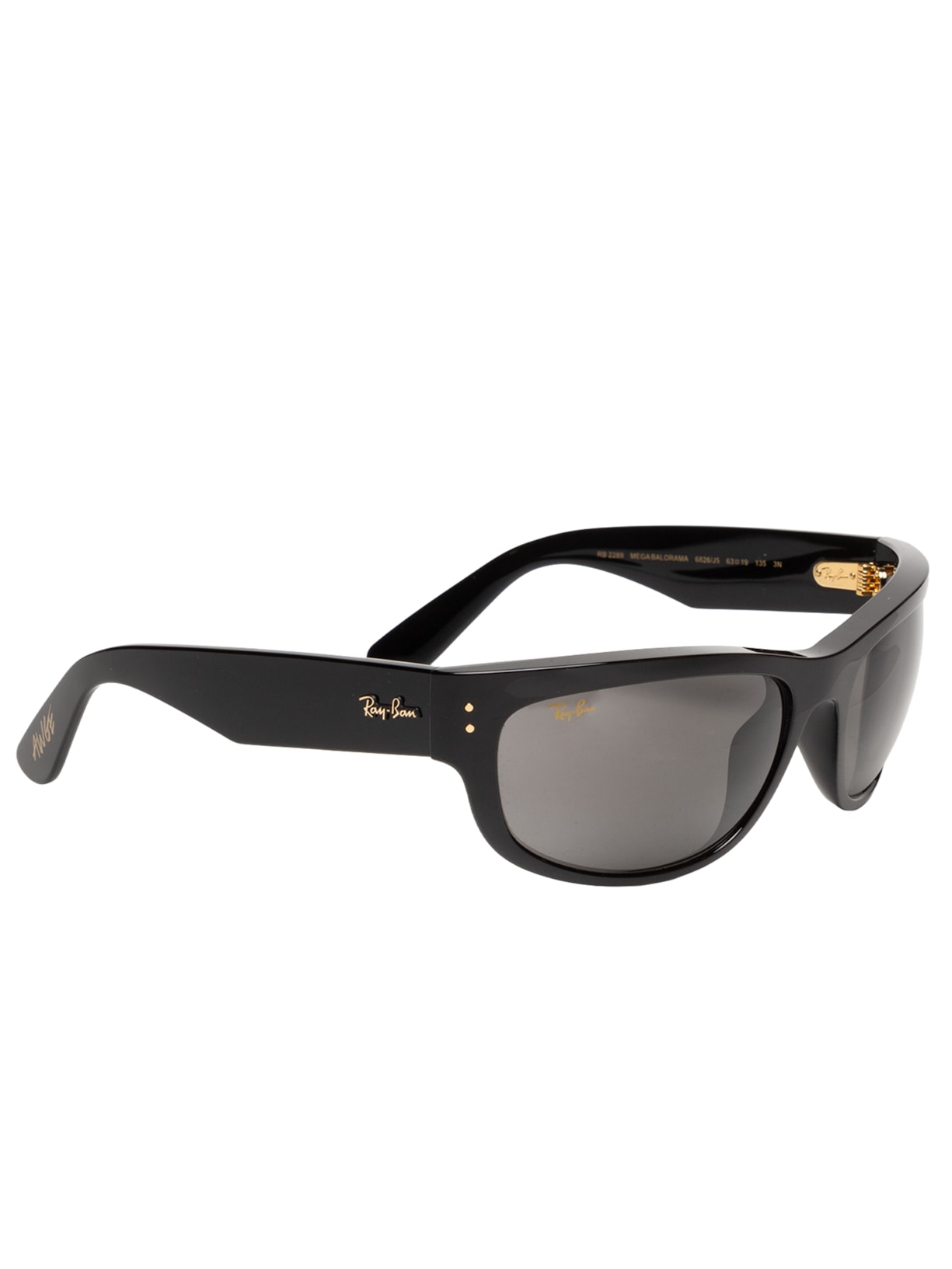Óculos De Sol Feminino Mega Balorama Blacked Out Collection Preto Ray-ban