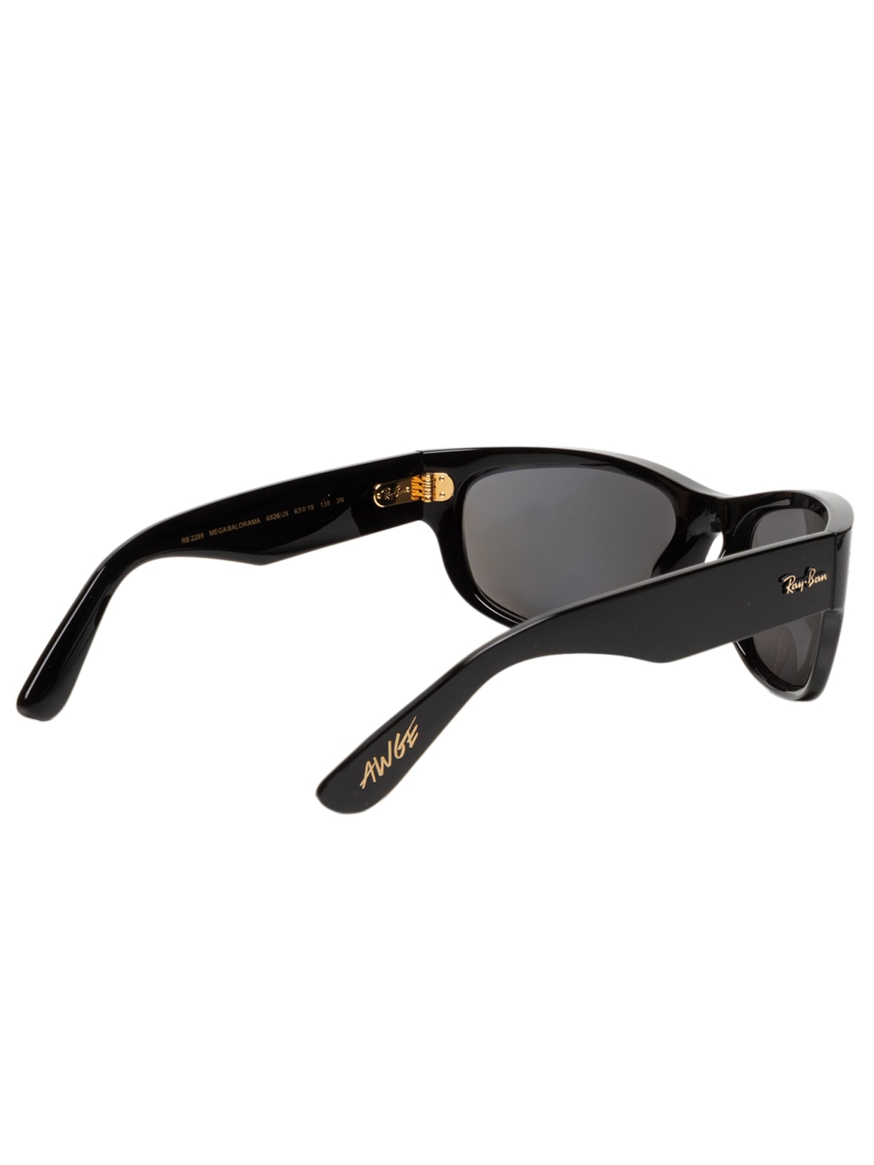 Óculos De Sol Feminino Mega Balorama Blacked Out Collection Preto Ray-ban