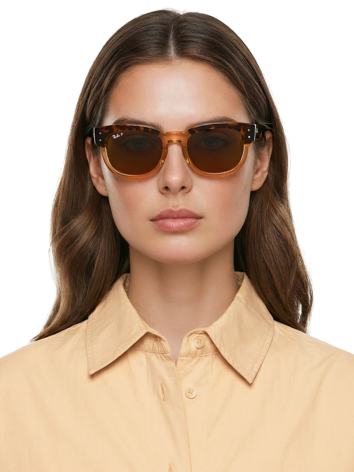 Óculos De Sol Feminino Mega Hawkeye Marrom Ray-ban