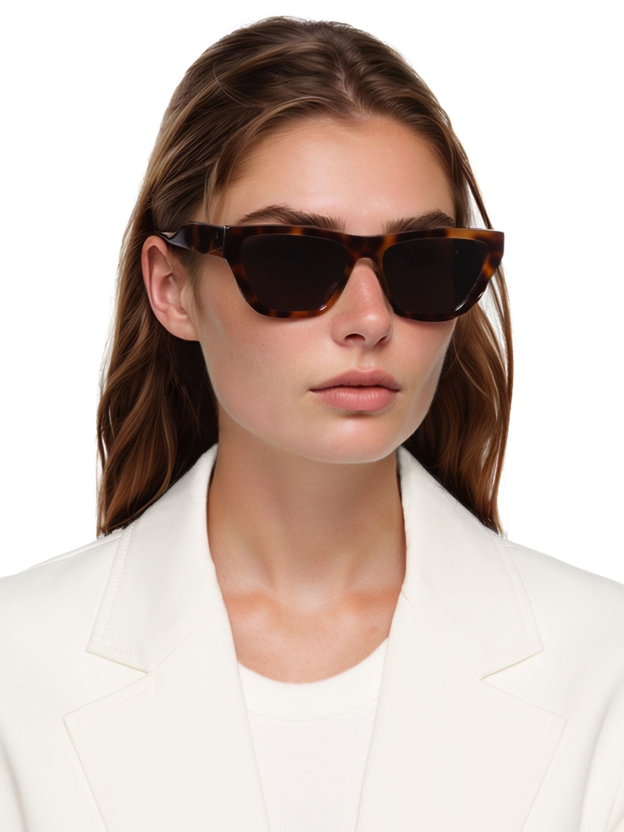 Óculos De Sol Feminino Milla Marrom Andrea Bogosian