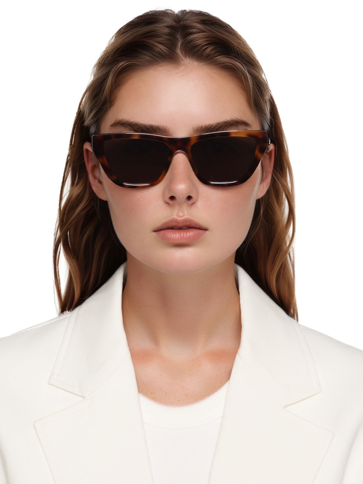 Óculos De Sol Feminino Milla Marrom Andrea Bogosian