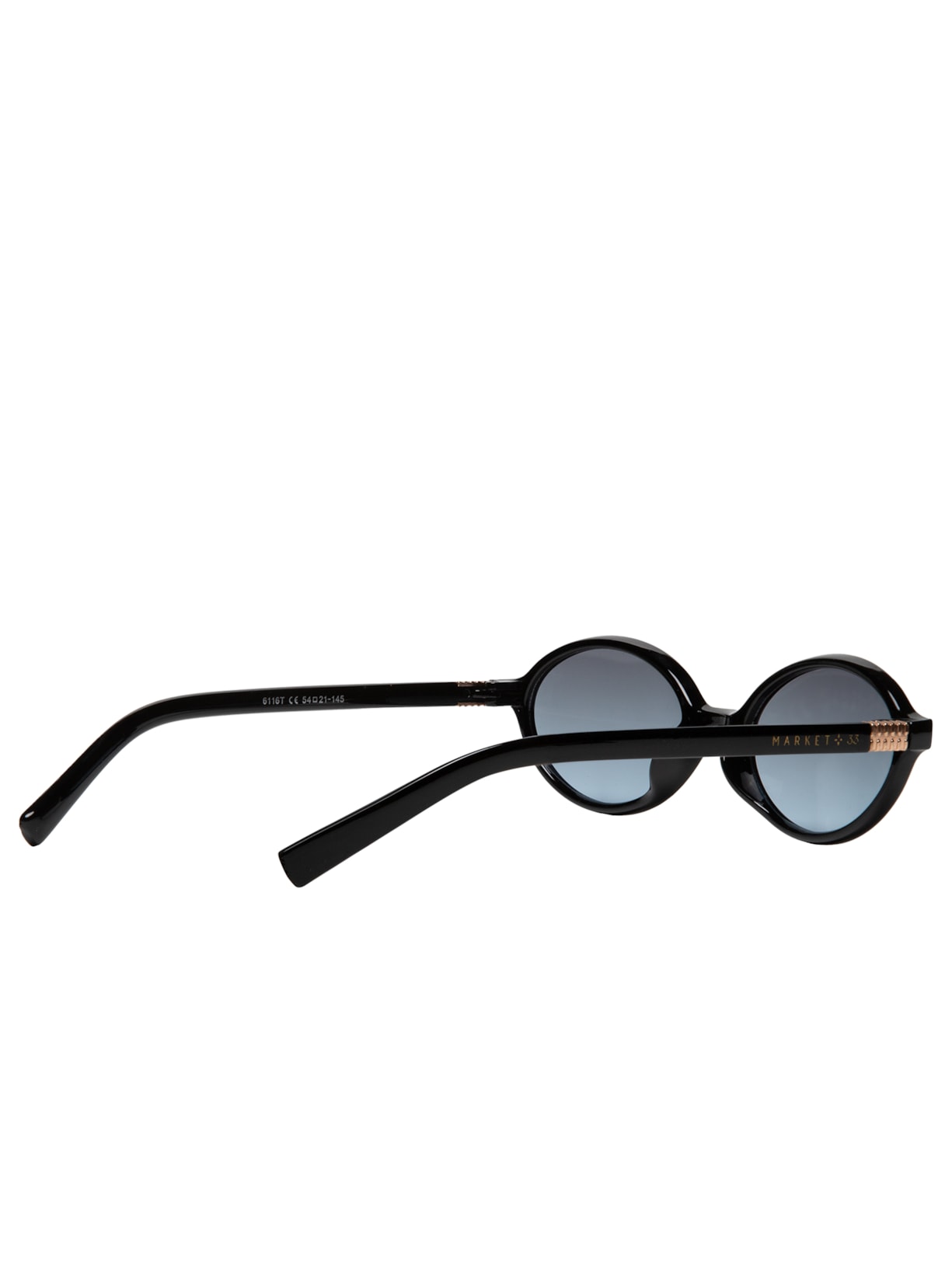 Óculos De Sol Feminino Oval Preto Market 33