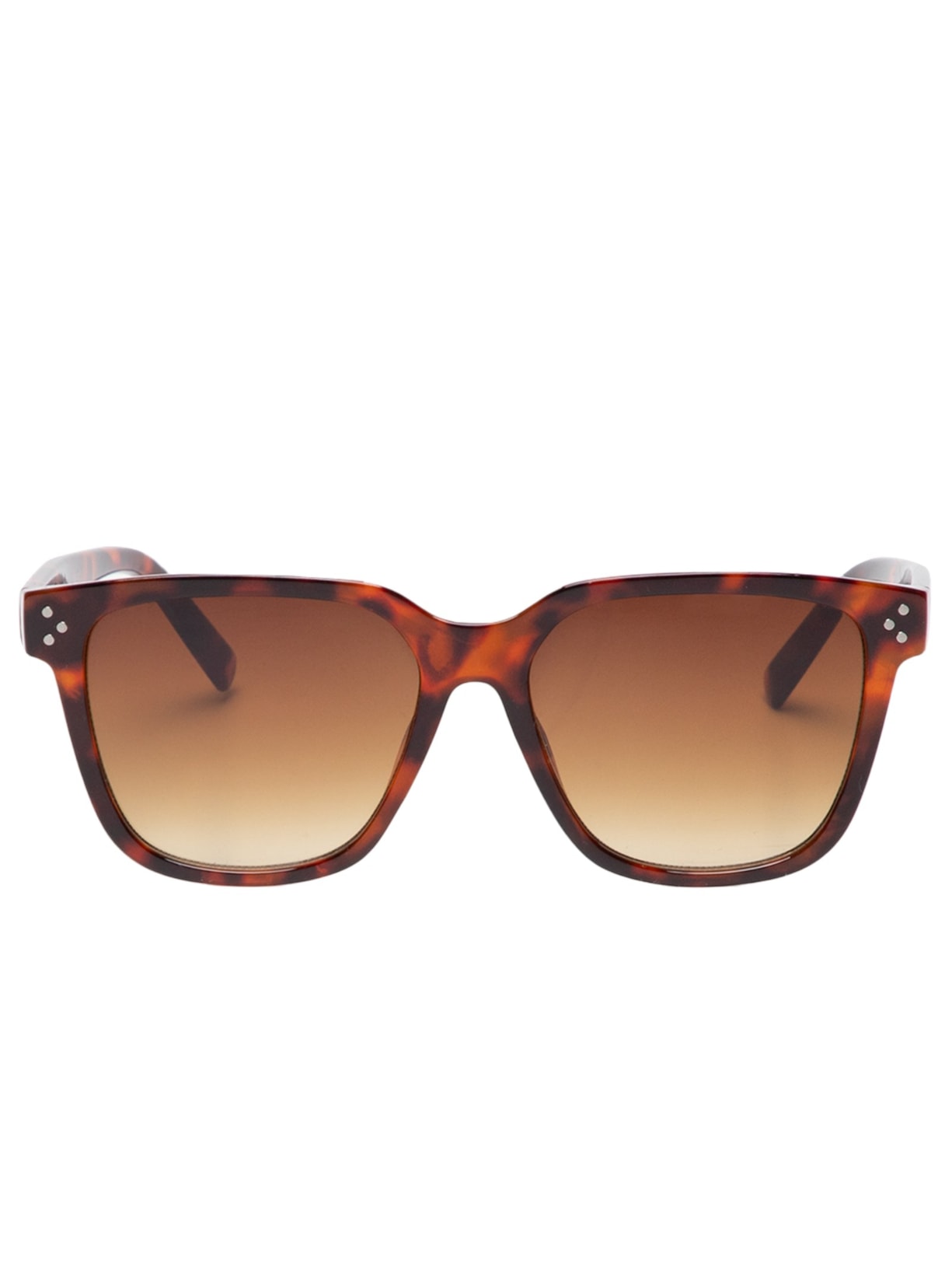 Óculos De Sol Feminino Quadrado Tartaruga - Marrom