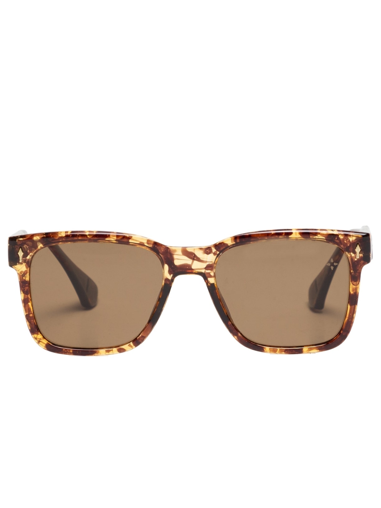 Óculos de Sol Feminino Quadrado Tartaruga - Marrom