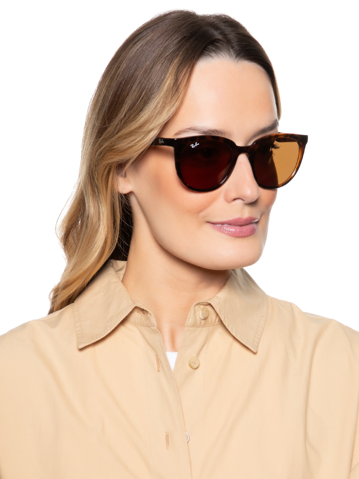 Óculos De Sol Feminino RB4383L Marrom Ray-ban