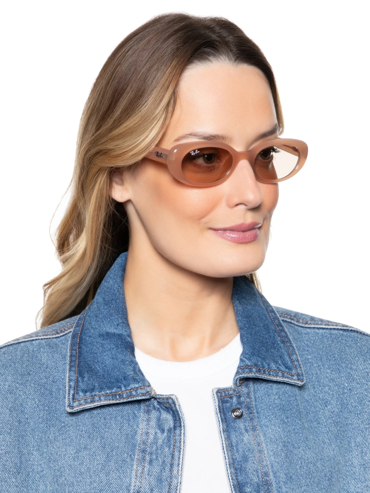 Óculos De Sol Feminino RB4441D Bio-Based Bege Ray-ban