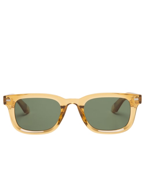 Óculos de Sol Feminino Retangular – Amarelo