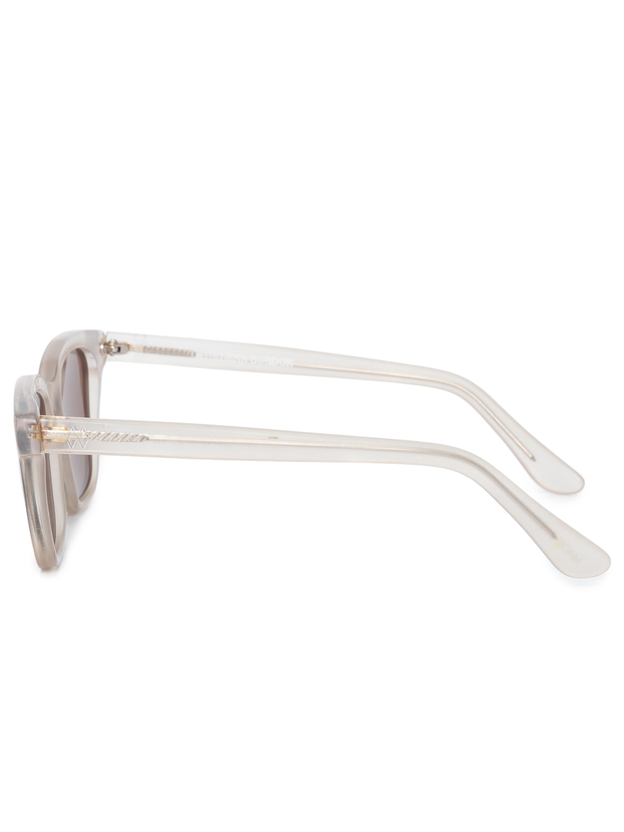 Óculos de Sol Feminino São Paulo Transparente Bege Helena Bordon