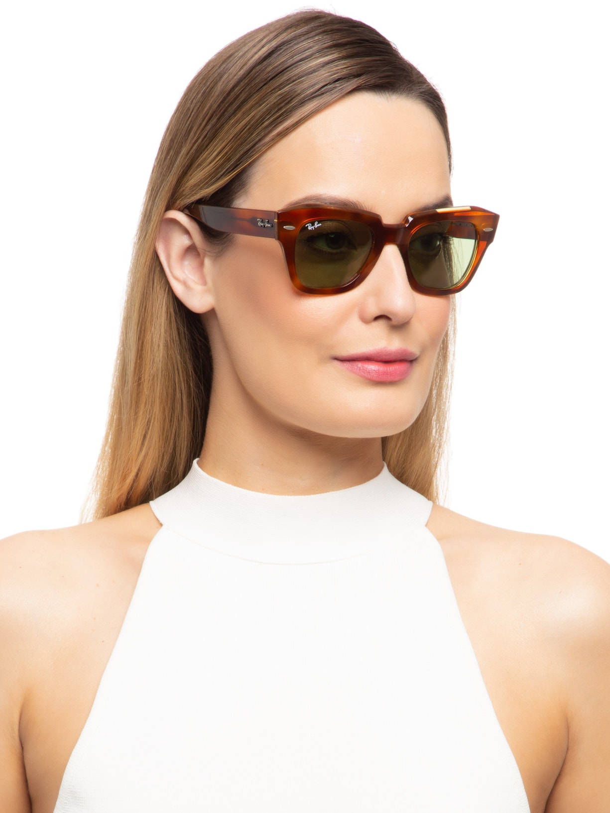 Óculos De Sol Feminino State Street Marrom Ray-ban