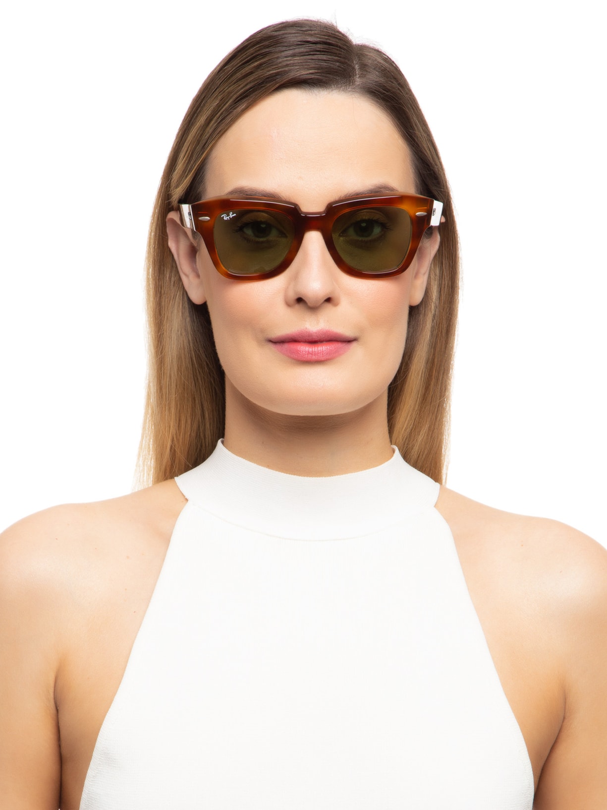Óculos De Sol Feminino State Street Marrom Ray-ban