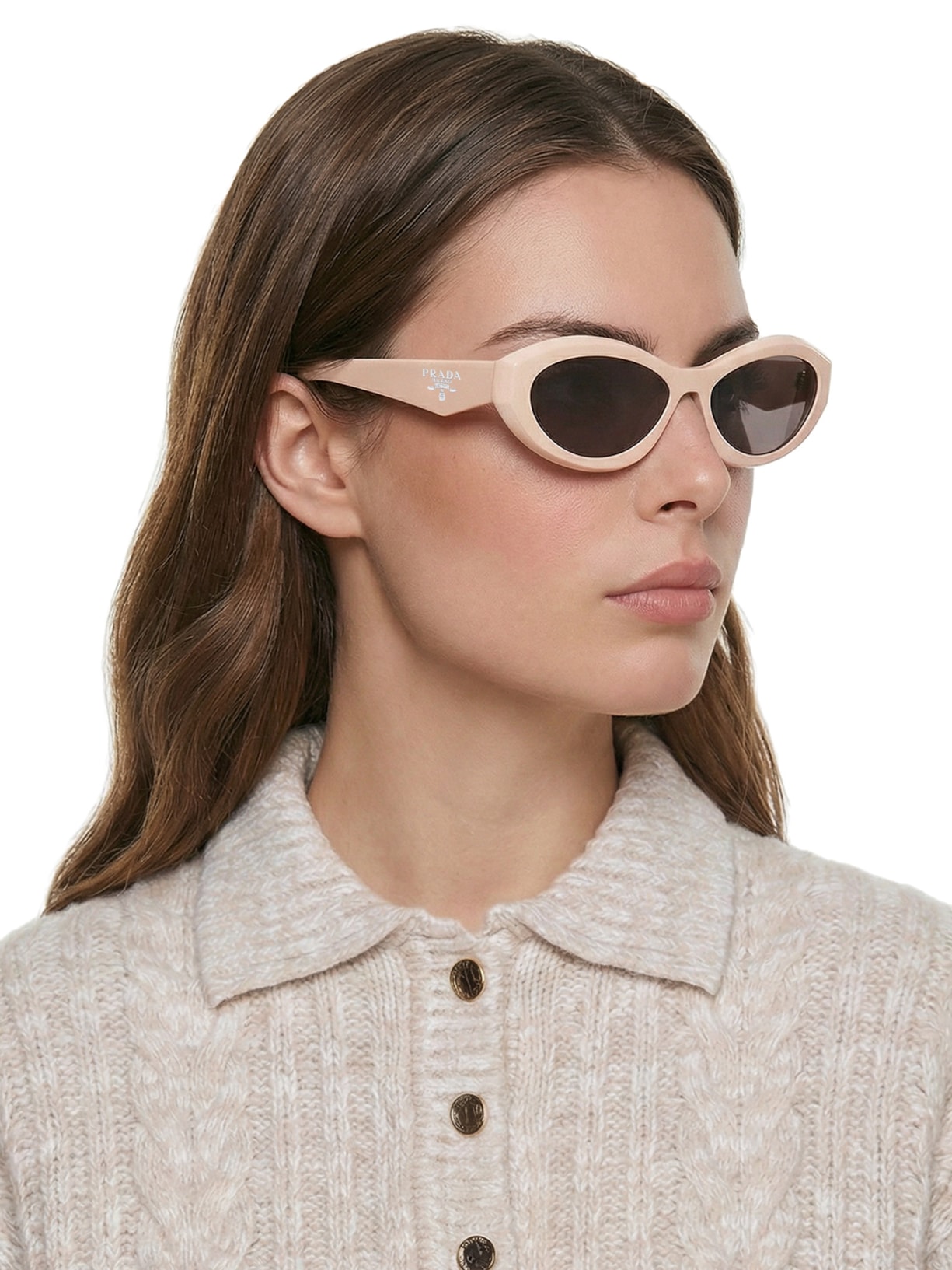 Óculos De Sol Feminino Symbole™ Rosa Prada