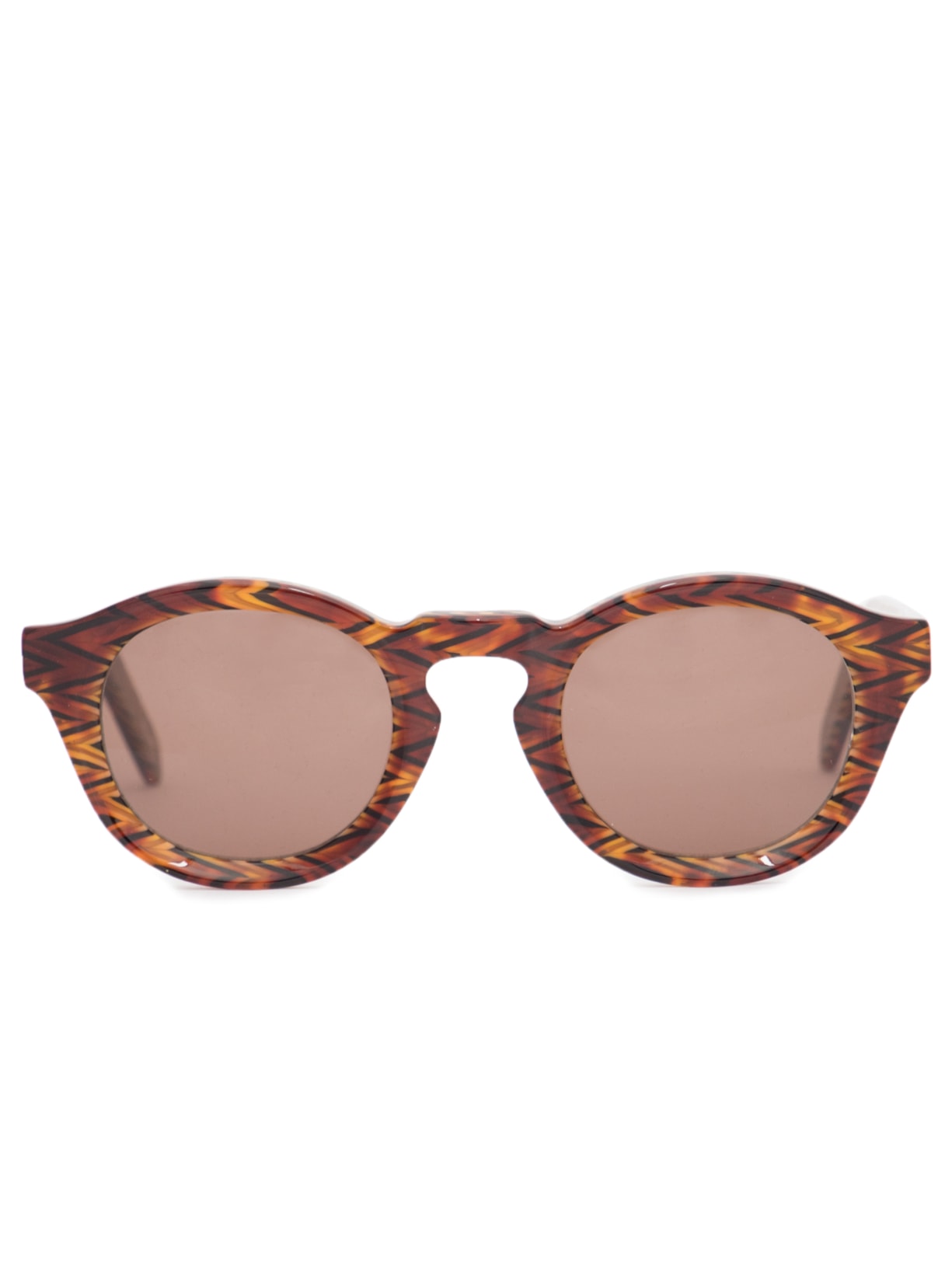 Óculos De Sol Mascuino Leo Demi Zig Zag - Marrom