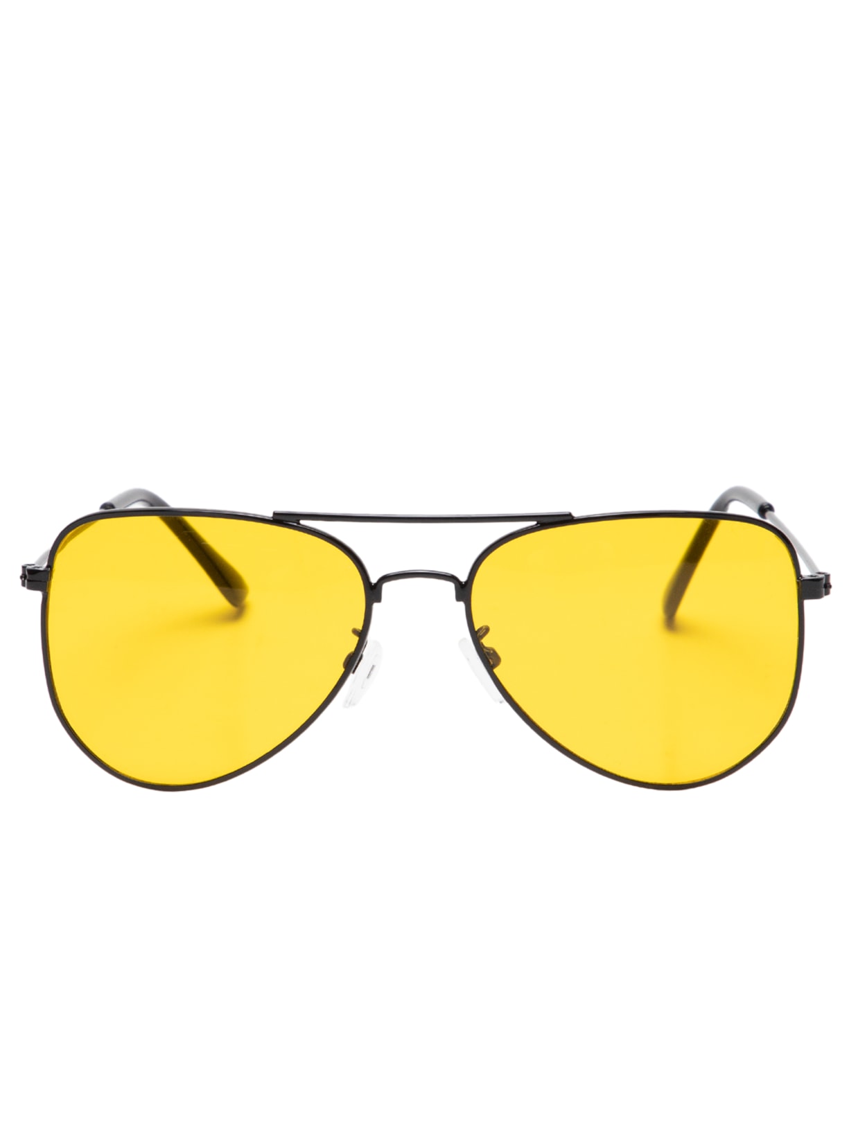 Óculos De Sol Masculino Aviador Lente Amarela - Amarelo