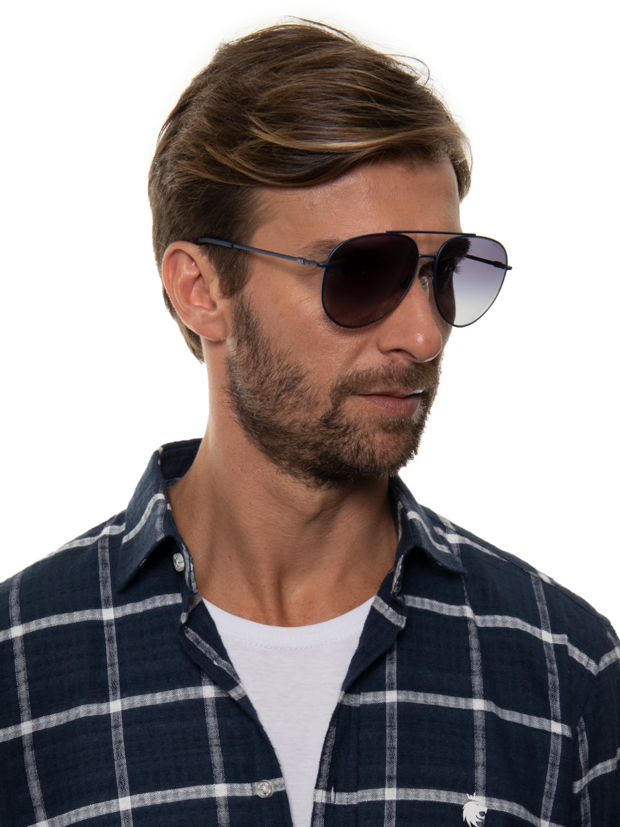 óculos De Sol Masculino Azul Armani Exchange