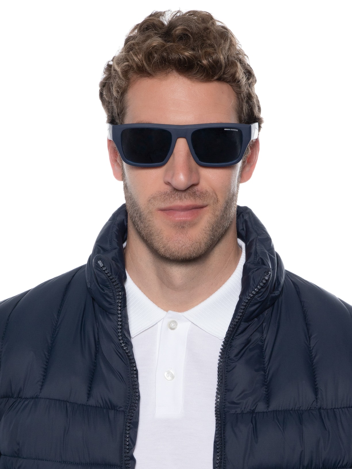 óculos De Sol Masculino Azul Armani Exchange