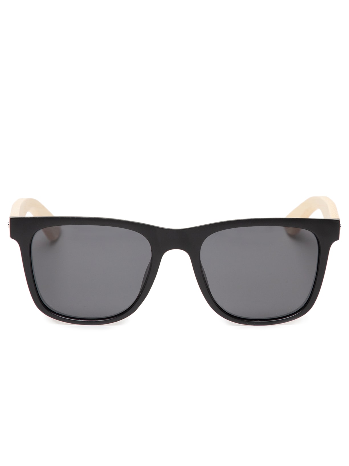 Óculos De Sol Masculino Com Haste Em Madeira - Preto