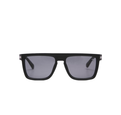 óculos De Sol Masculino Quadrado Lente Preta - Preto