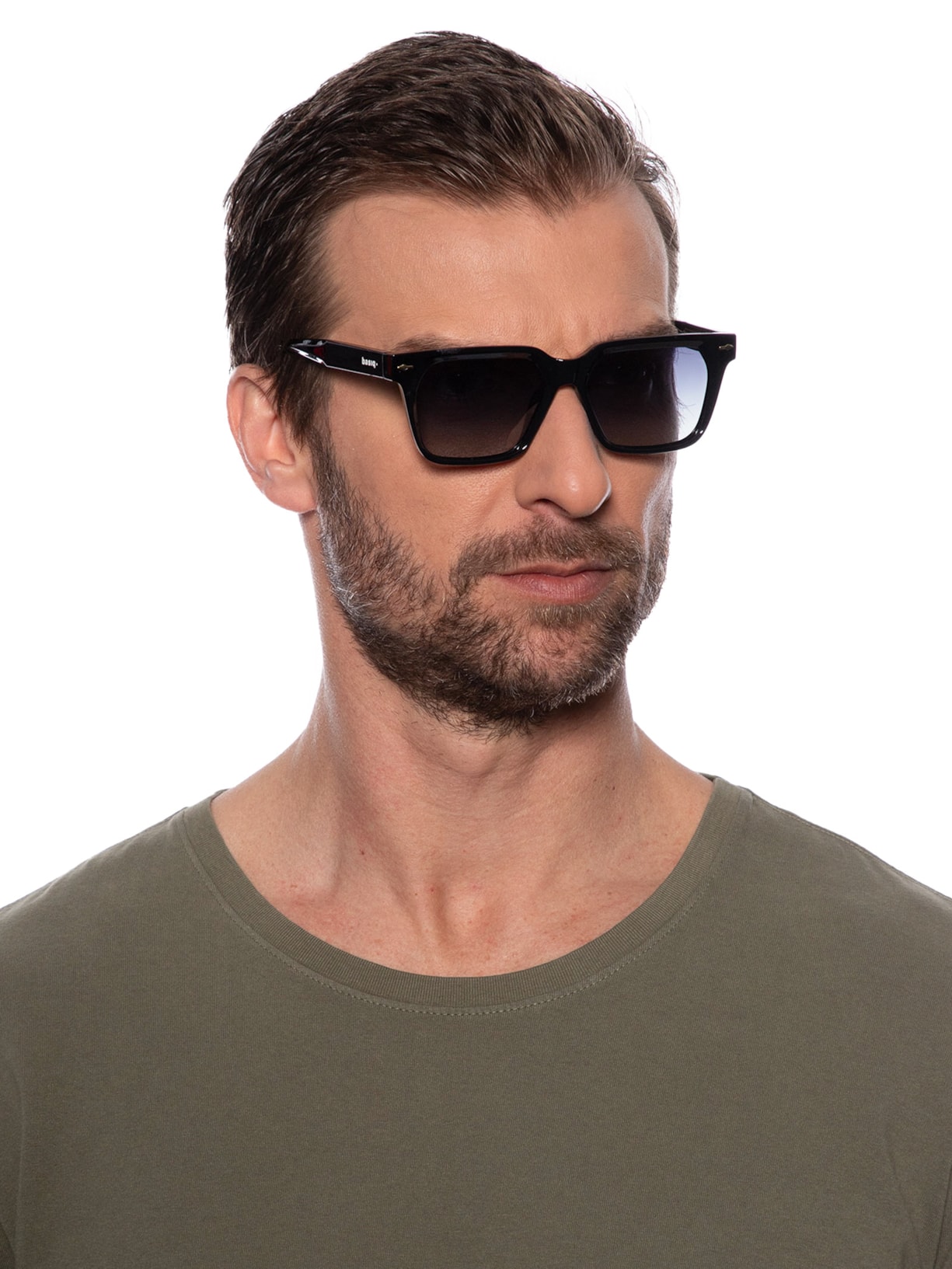 Óculos De Sol Masculino Quadrado Preto Basiq Men