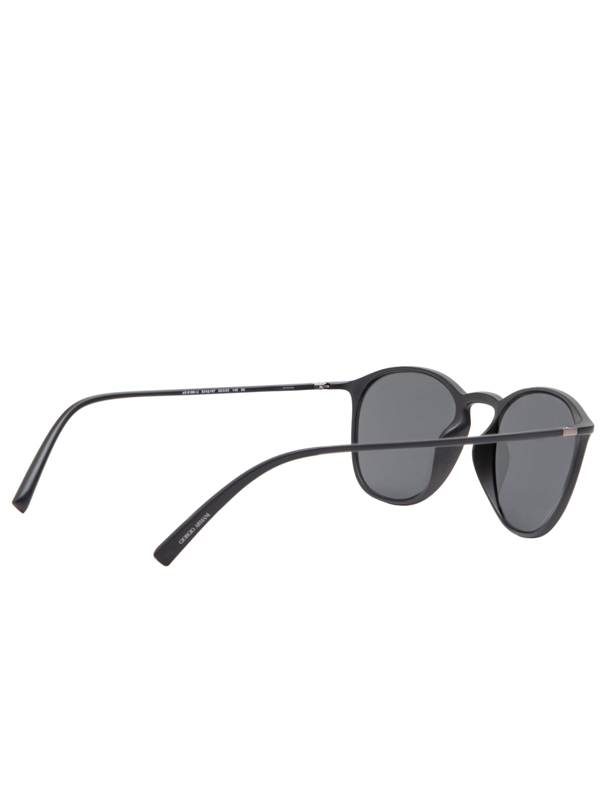 óculos De Sol Masculino Redondo Fosco Preto Giorgio Armani