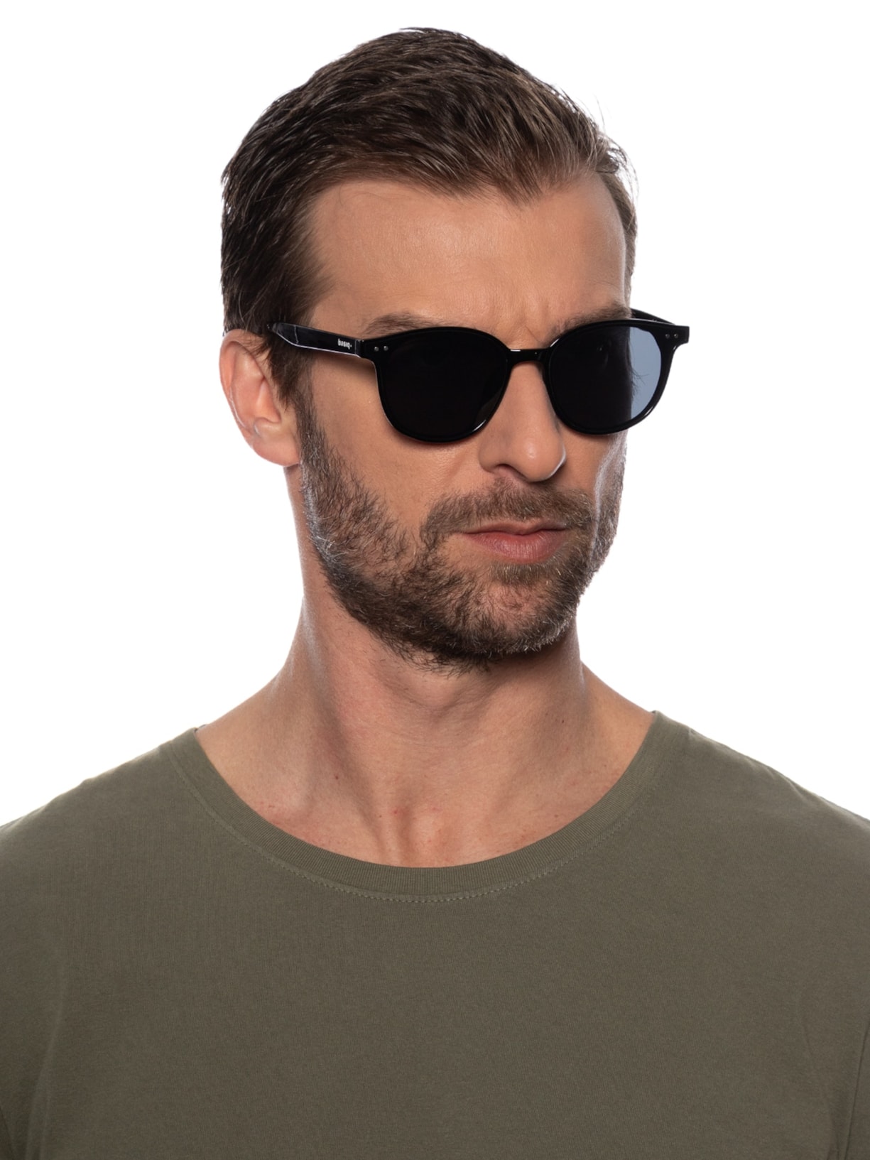 Óculos de Sol Masculino Redondo Preto Basiq Men