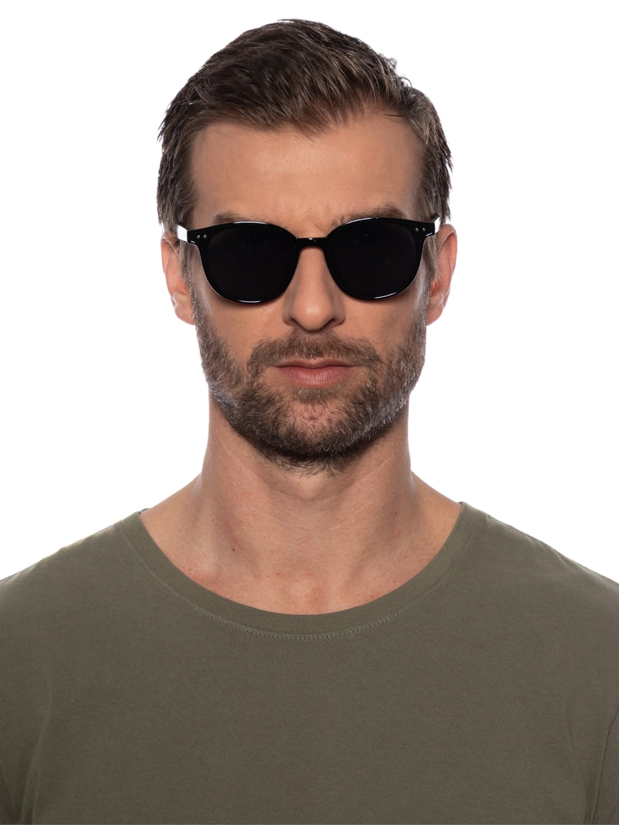 Óculos de Sol Masculino Redondo Preto Basiq Men