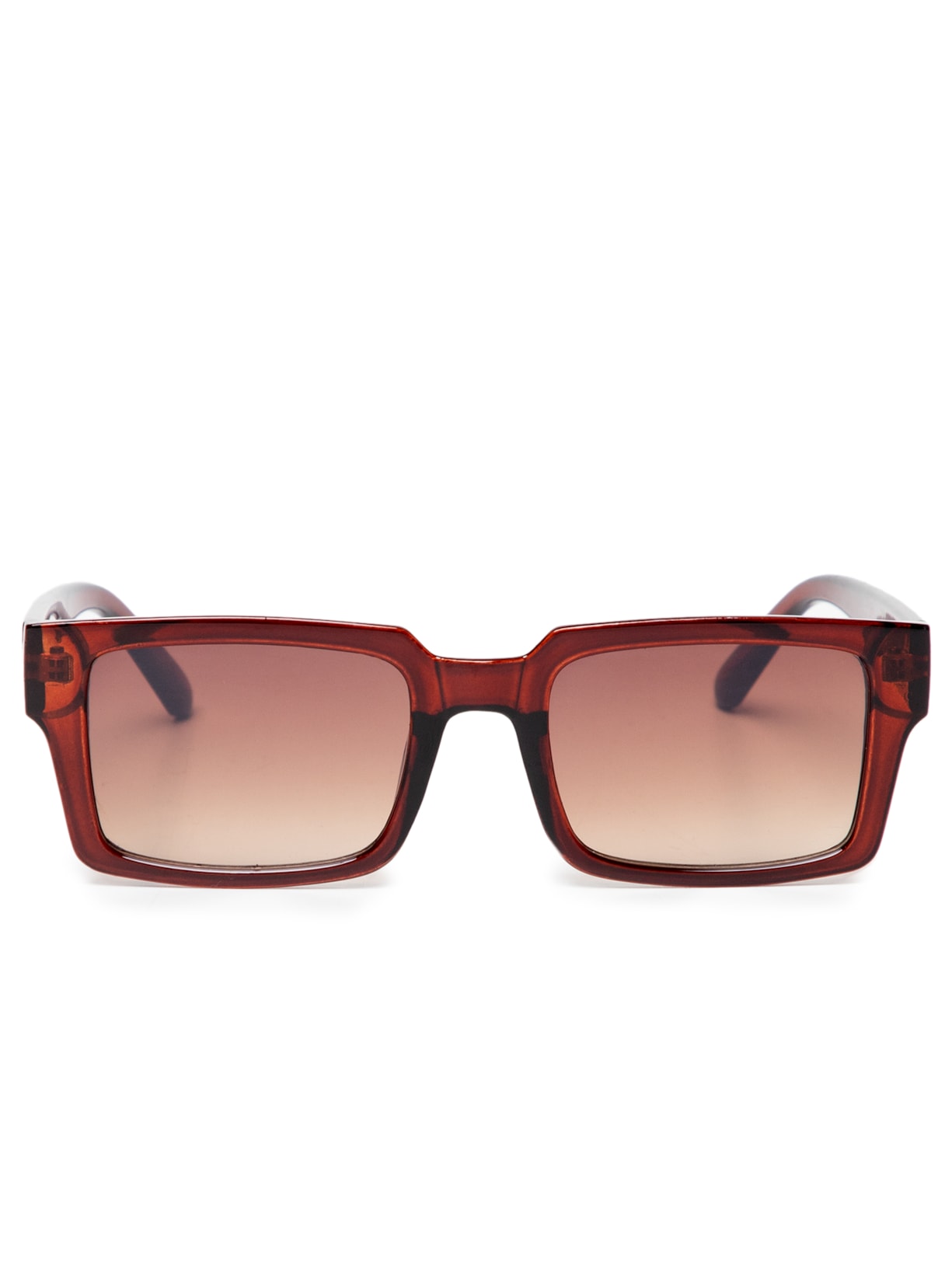 Óculos De Sol Masculino Retangular - Marrom