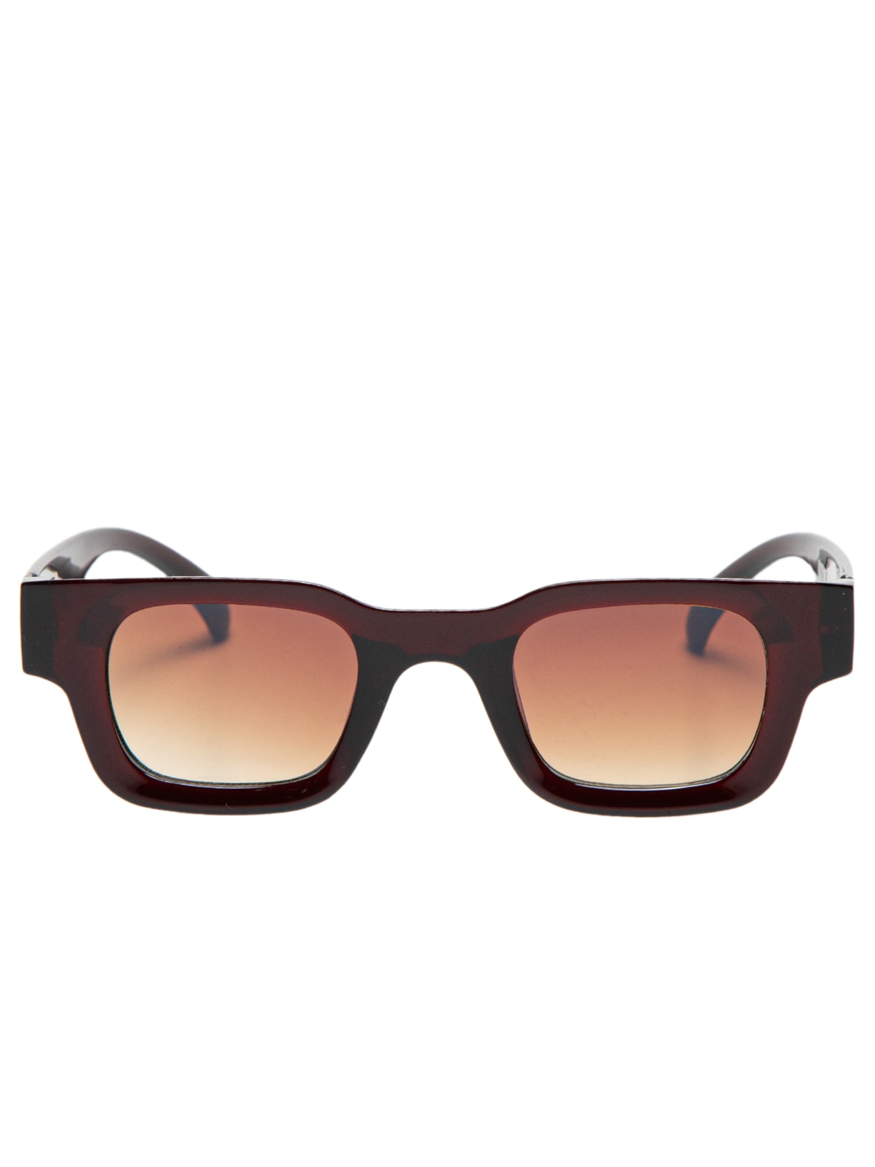 Óculos De Sol Masculino Retro Com Lente Colorida - Marrom