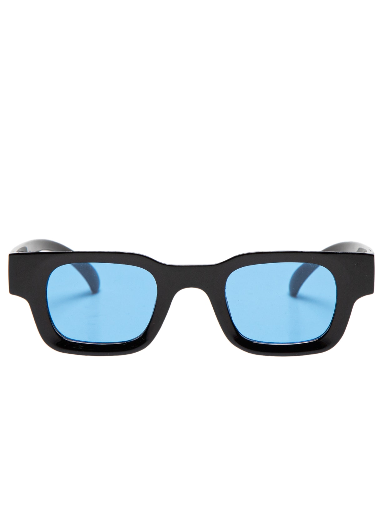 Óculos De Sol Masculino Retro Com Lente Colorida - Preto