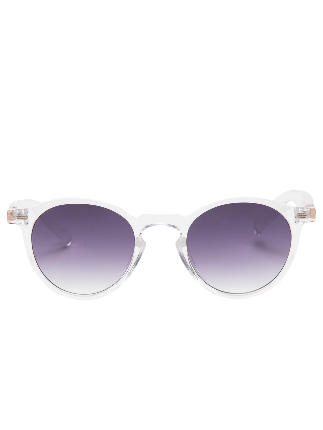 Óculos De Sol Masculino Translúcido Lente Escura - Branco