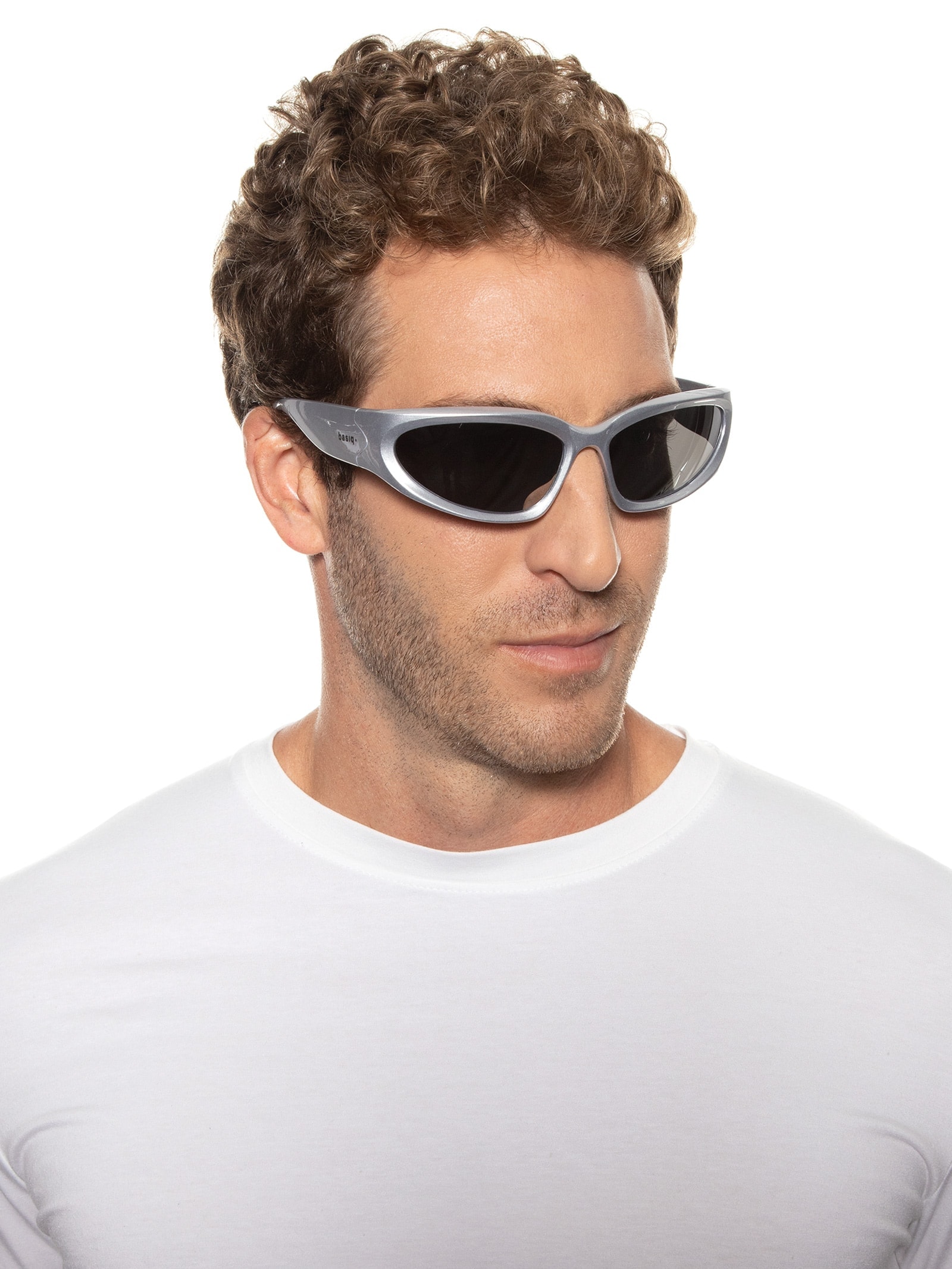 Óculos De Sol Masculino Y2k Retangular Lente Espelhada - Basiq Men