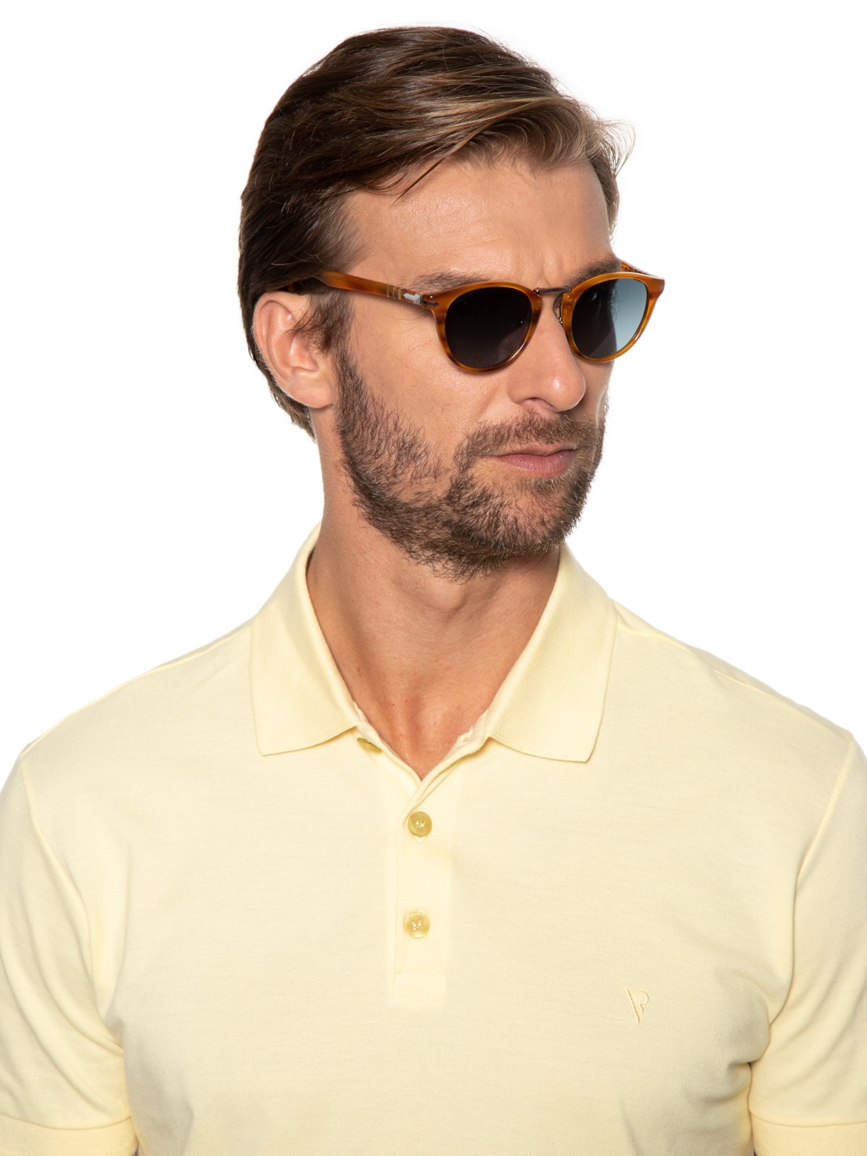 óculos De Sol Unissex Arredondado Marrom Persol