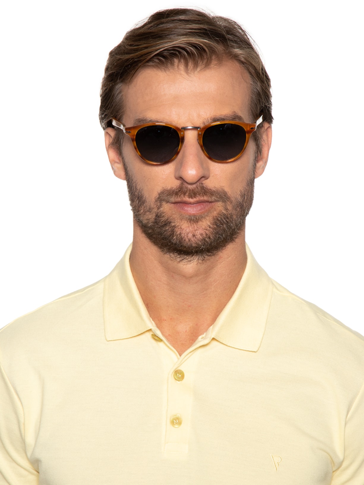 óculos De Sol Unissex Arredondado Marrom Persol