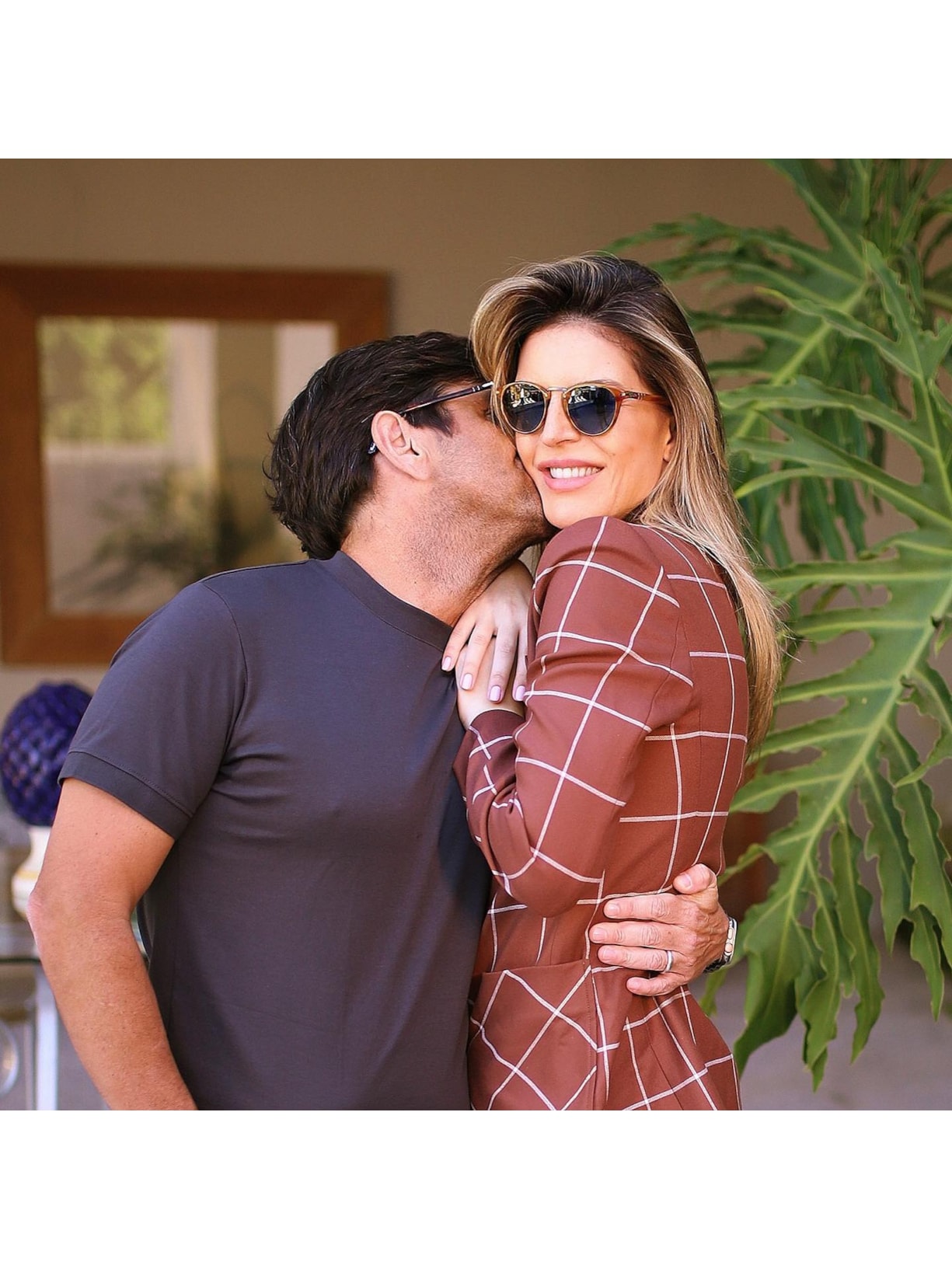 óculos De Sol Unissex Arredondado Marrom Persol