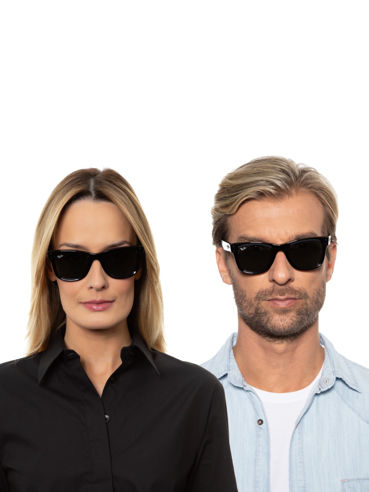 óculos De Sol Unissex Boyfriend Reverse Preto Ray-ban