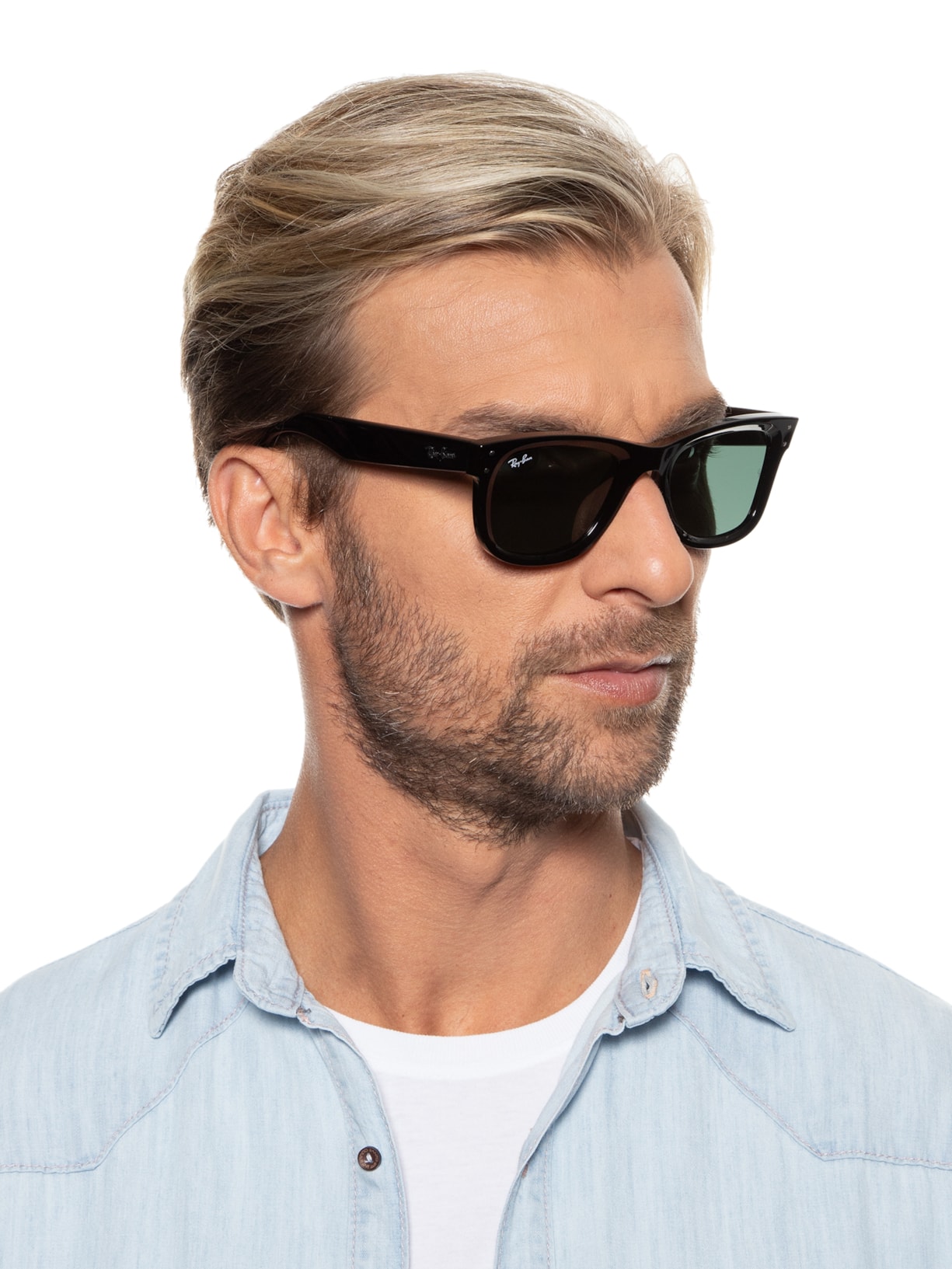 óculos De Sol Unissex Boyfriend Reverse Preto Ray-ban