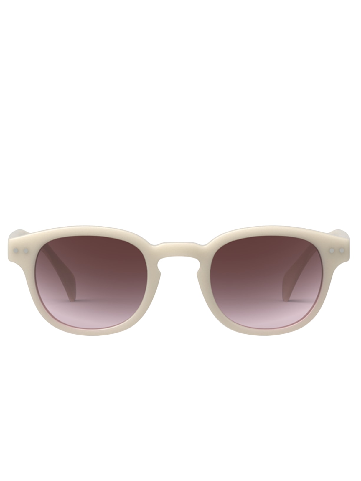 Óculos De Sol Unissex #C Sun Retro Square - Off White