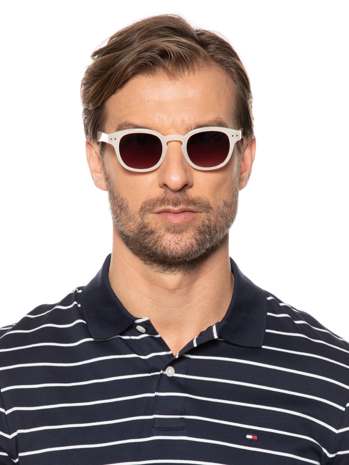 Óculos De Sol Unissex #C Sun Retro Square Off White Izipizi
