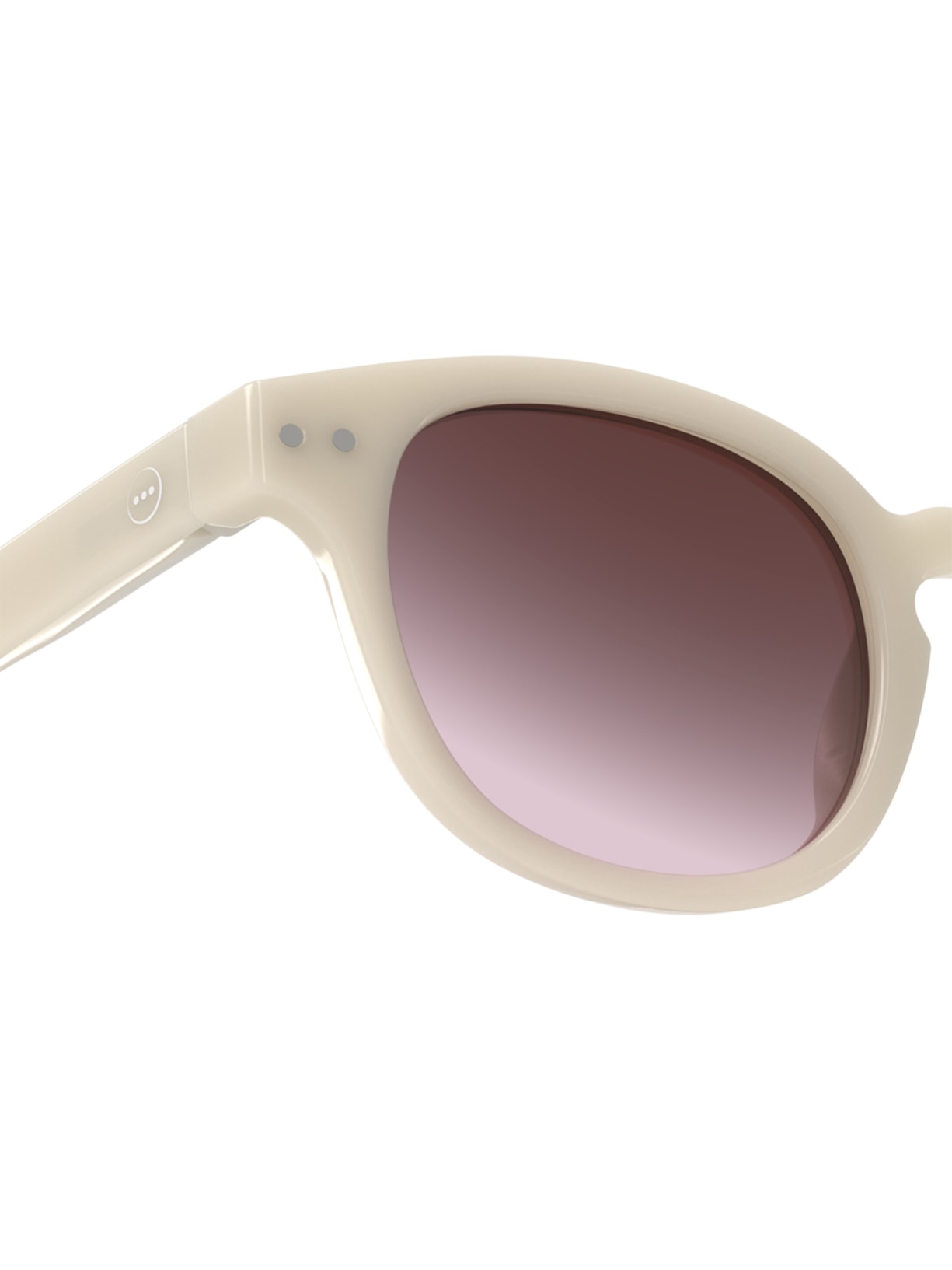 Óculos De Sol Unissex #C Sun Retro Square Off White Izipizi