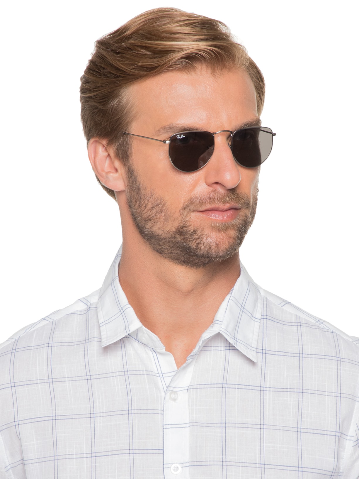 óculos De Sol Unissex Elon Prata Ray-ban